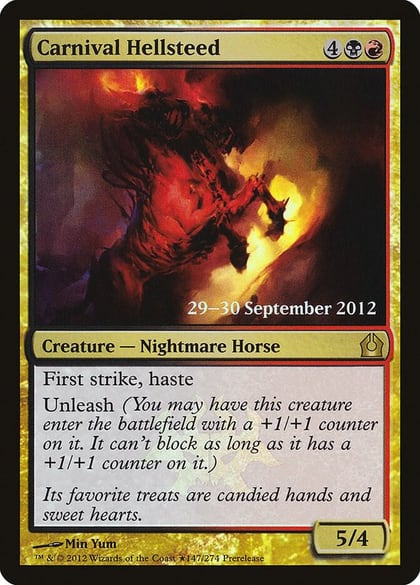 Carnival Hellsteed, Prerelease Cards 147