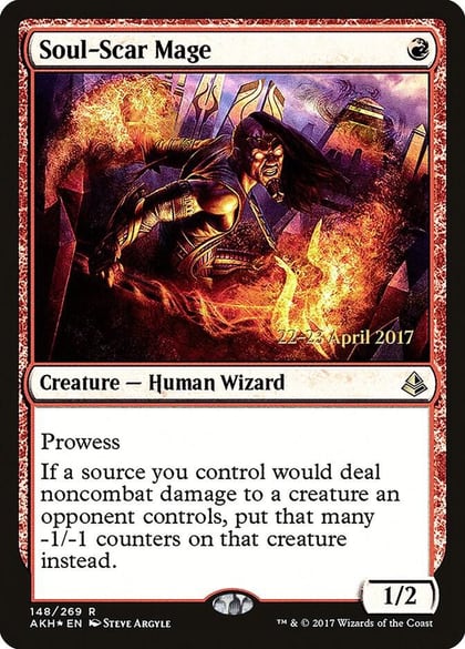 Soul-Scar Mage, Prerelease Cards 148