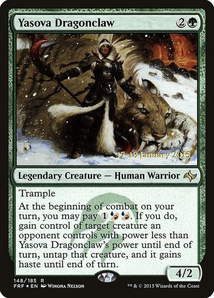 Yasova Dragonclaw, Prerelease Cards 148