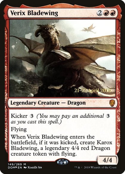 Verix Bladewing, Prerelease Cards 149