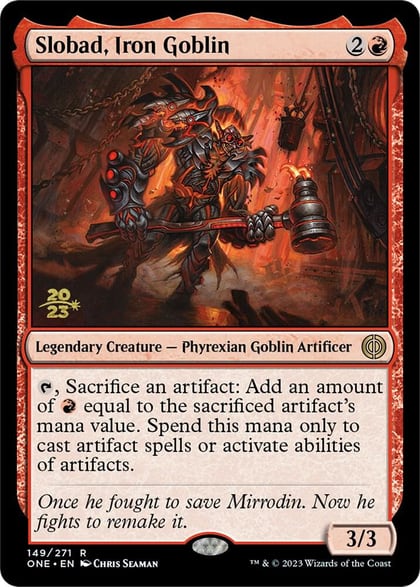 Slobad, Iron Goblin, Prerelease Cards 149