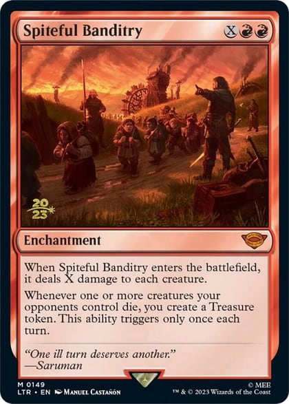 Spiteful Banditry, Prerelease Cards 149