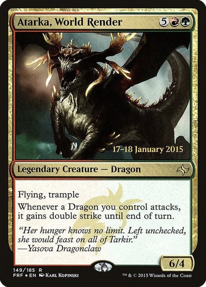 Atarka, World Render, Prerelease Cards 149