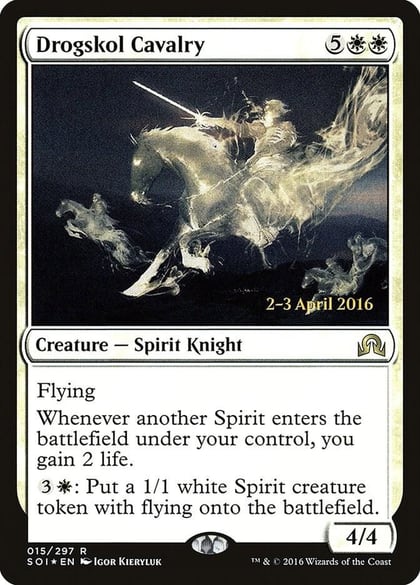 Drogskol Cavalry, Prerelease Cards 15