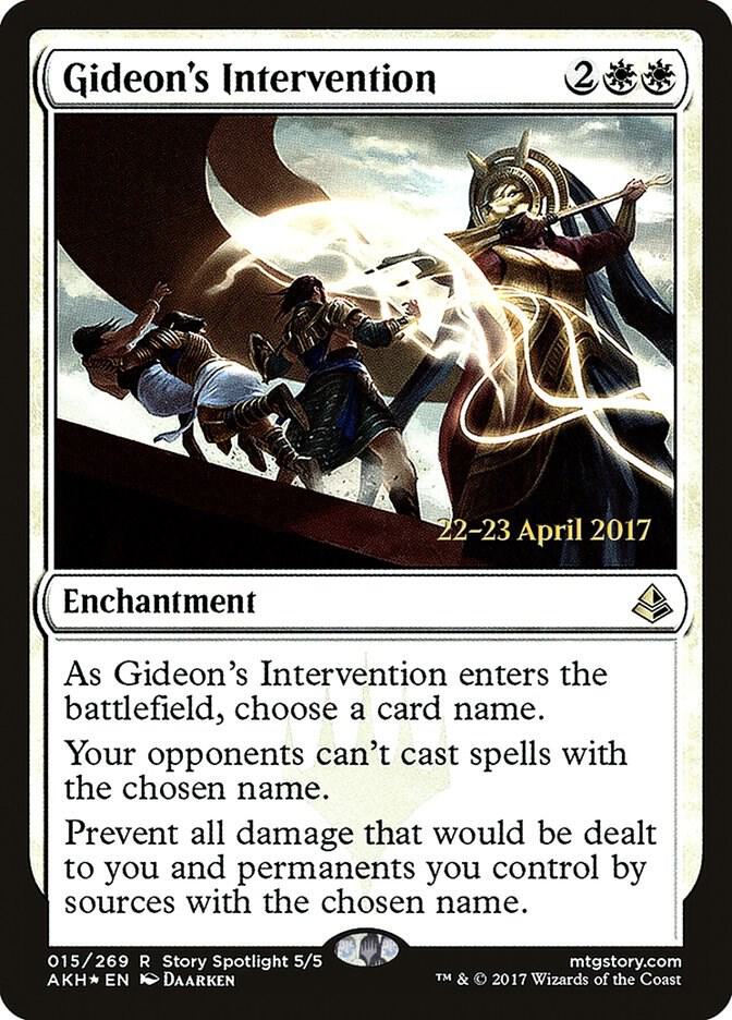 Gideon's Intervention, Prerelease Cards 15