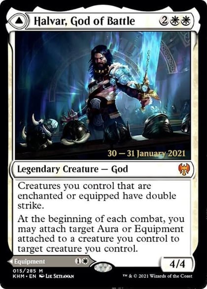 Halvar, God of Battle, Prerelease Cards 15