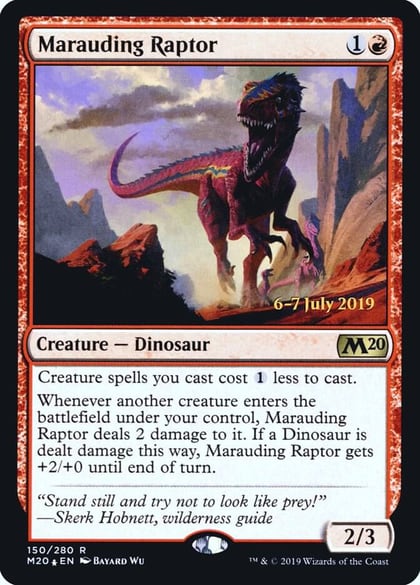Marauding Raptor, Prerelease Cards 150