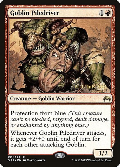 Goblin Piledriver, Prerelease Cards 151