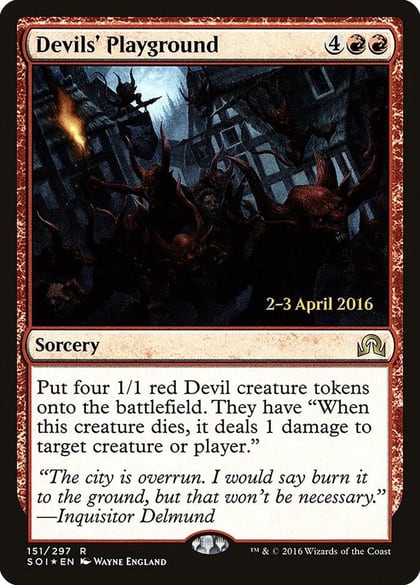 Devils' Playground, Prerelease Cards 151