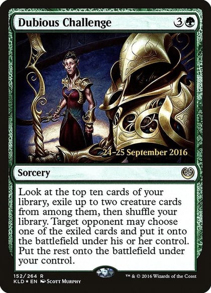 Dubious Challenge, Prerelease Cards 152