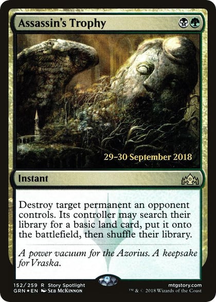 Assassin's Trophy, Prerelease Cards 152