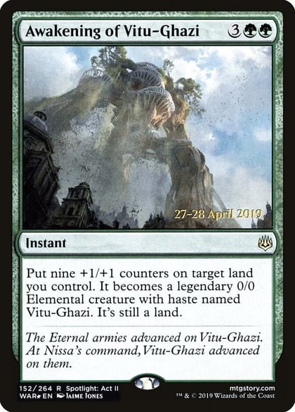 Awakening of Vitu-Ghazi, Prerelease Cards 152