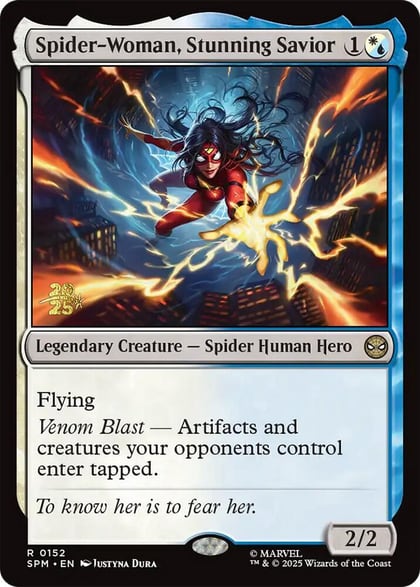 Spider-Woman, Stunning Savior, Prerelease Cards 152