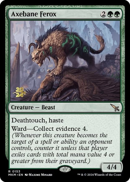 Axebane Ferox, Prerelease Cards 153