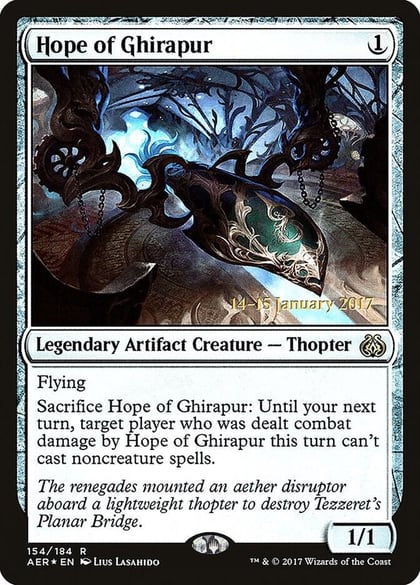 Hope of Ghirapur, Prerelease Cards 154