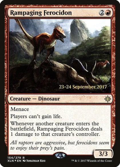 Rampaging Ferocidon, Prerelease Cards 154
