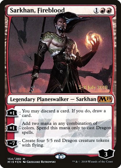 Sarkhan, Fireblood, Prerelease Cards 154