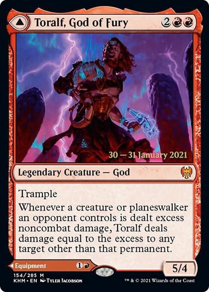 Toralf, God of Fury, Prerelease Cards 154