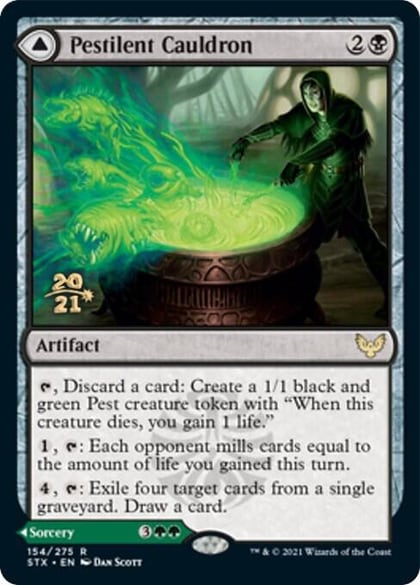 Pestilent Cauldron, Prerelease Cards 154