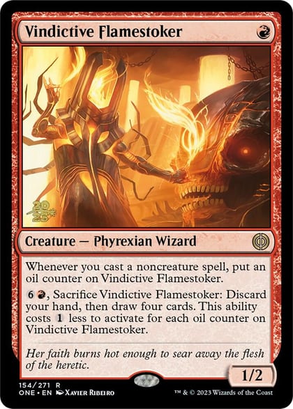 Vindictive Flamestoker, Prerelease Cards 154