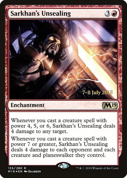 Sarkhan's Unsealing, Prerelease Cards 155