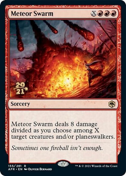 Meteor Swarm, Prerelease Cards 155