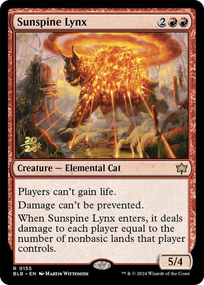 Sunspine Lynx, Prerelease Cards 155