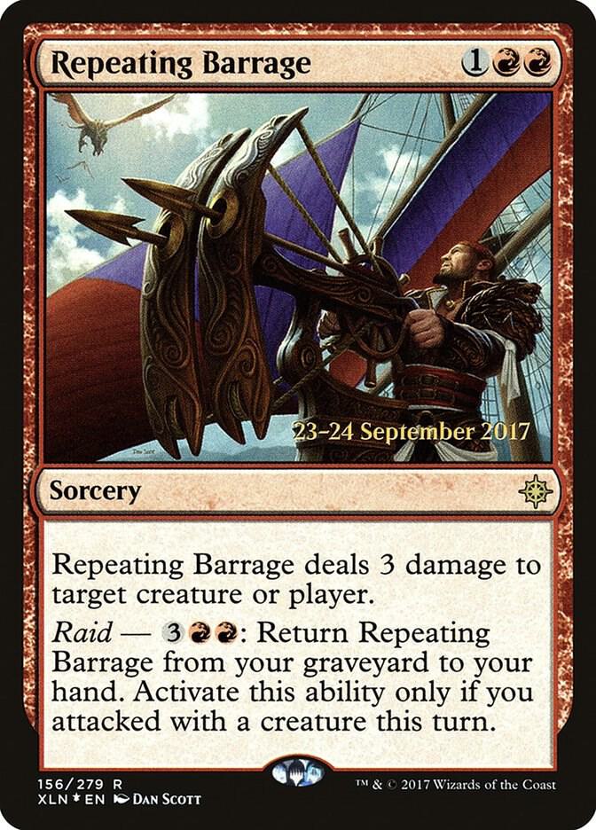 Repeating Barrage, Prerelease Cards 156