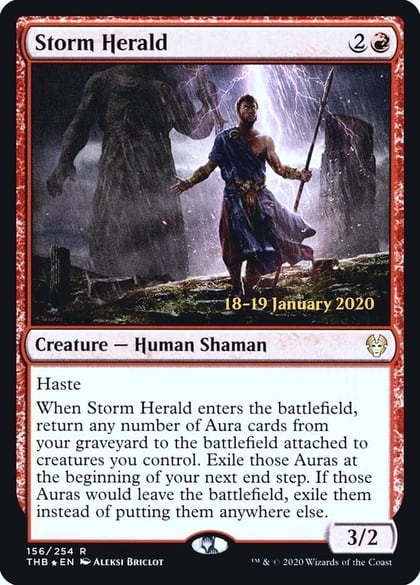 Storm Herald, Prerelease Cards 156