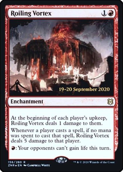 Roiling Vortex, Prerelease Cards 156