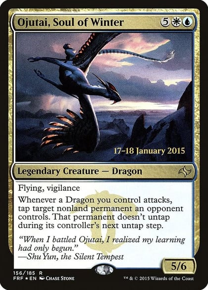 Ojutai, Soul of Winter, Prerelease Cards 156