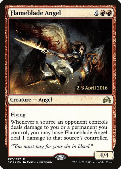 Flameblade Angel, Prerelease Cards 157