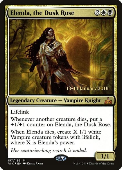 Elenda, the Dusk Rose, Prerelease Cards 157