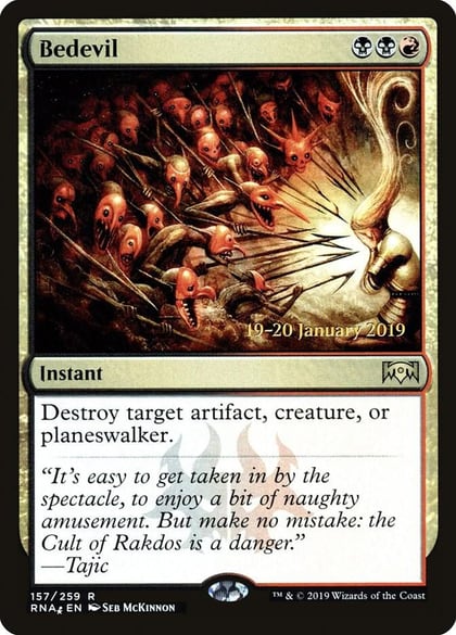 Bedevil, Prerelease Cards 157