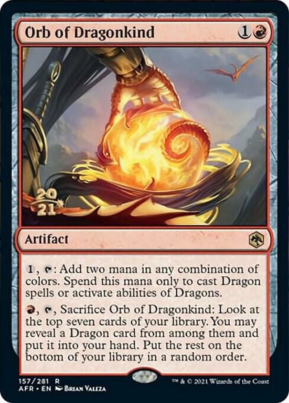 Orb of Dragonkind, Prerelease Cards 157