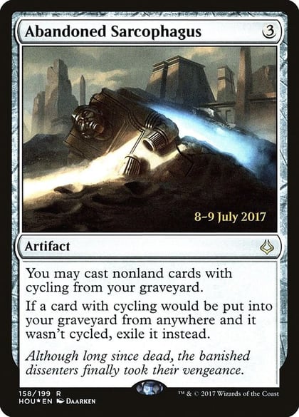 Abandoned Sarcophagus, Prerelease Cards 158