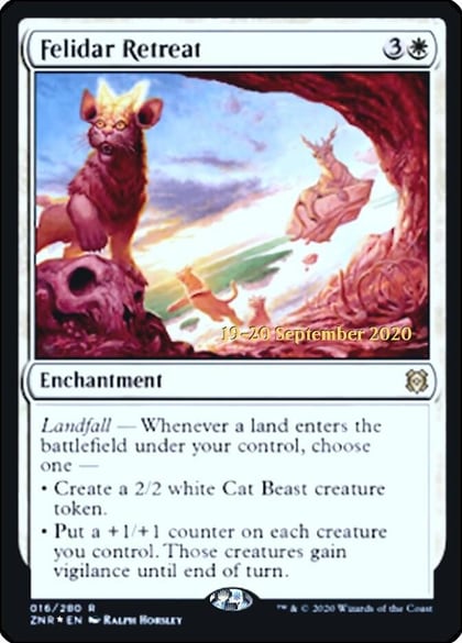 Felidar Retreat, Prerelease Cards 16
