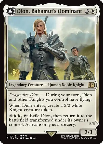 Dion, Bahamut's Dominant, Prerelease Cards 16
