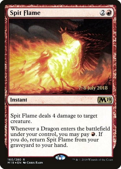 Spit Flame, Prerelease Cards 160