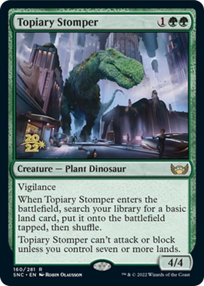 Topiary Stomper, Prerelease Cards 160