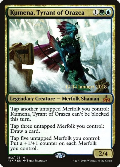 Kumena, Tyrant of Orazca, Prerelease Cards 162