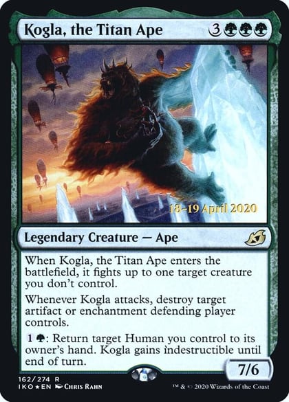 Kogla, the Titan Ape, Prerelease Cards 162