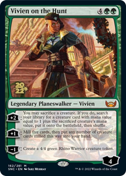 Vivien on the Hunt, Prerelease Cards 162