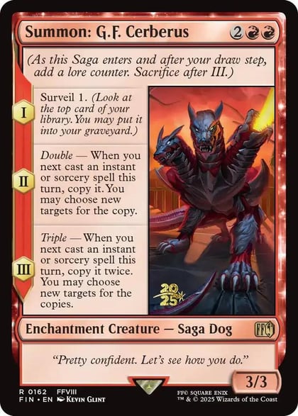 Summon: G.F. Cerberus, Prerelease Cards 162