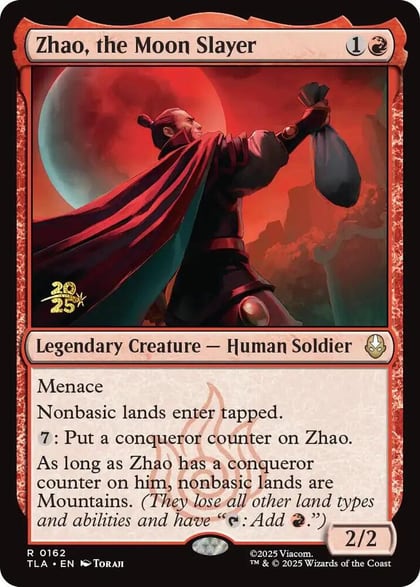 Zhao, the Moon Slayer, Prerelease Cards 162