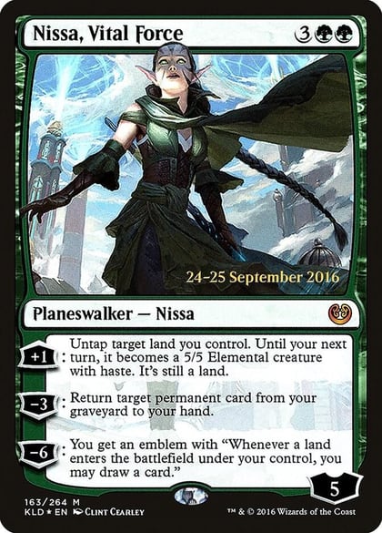 Nissa, Vital Force, Prerelease Cards 163