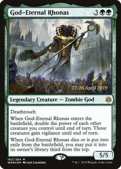 God-Eternal Rhonas, Prerelease Cards 163