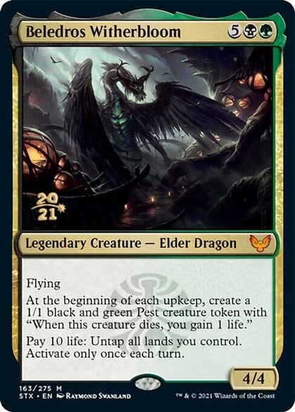 Beledros Witherbloom, Prerelease Cards 163