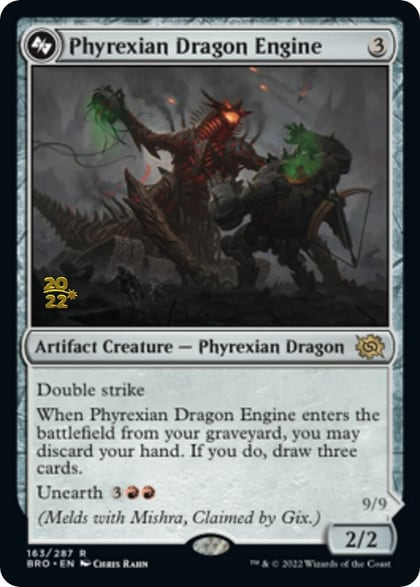 Phyrexian Dragon Engine, Prerelease Cards 163
