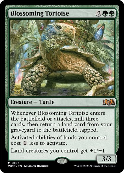 Blossoming Tortoise, Prerelease Cards 163